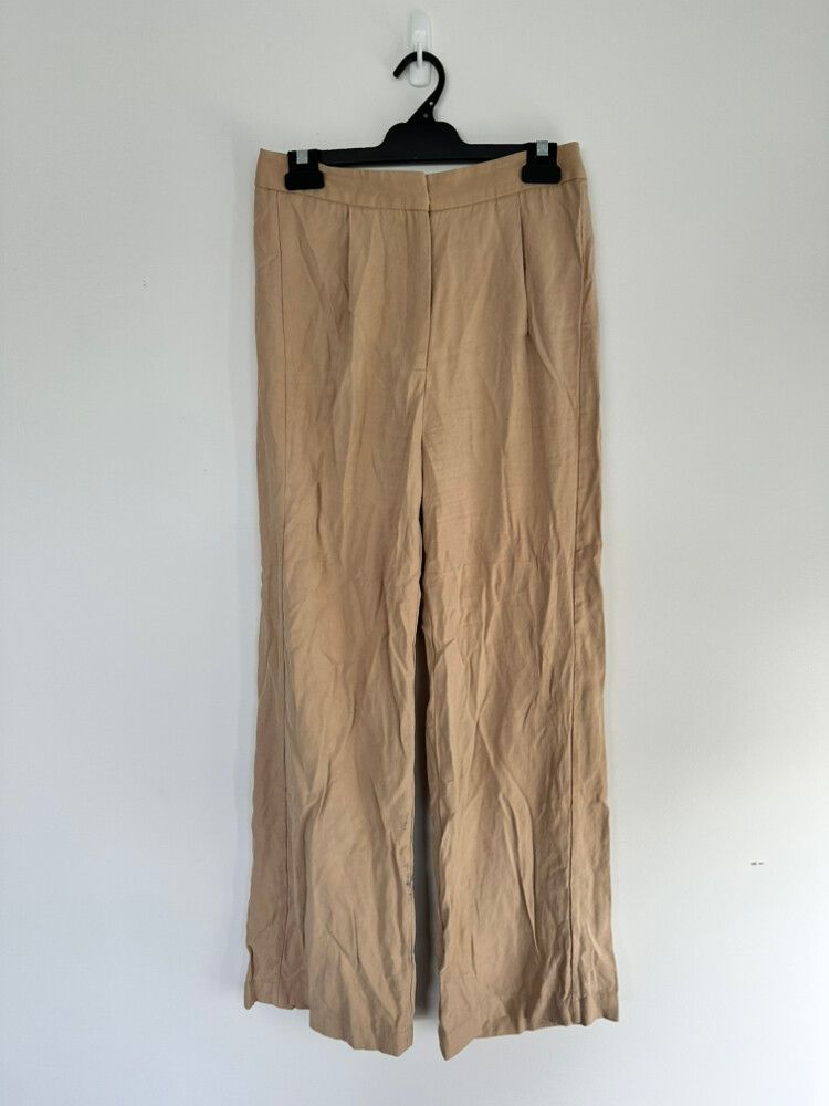 Kookai Beige Pleated Trousers