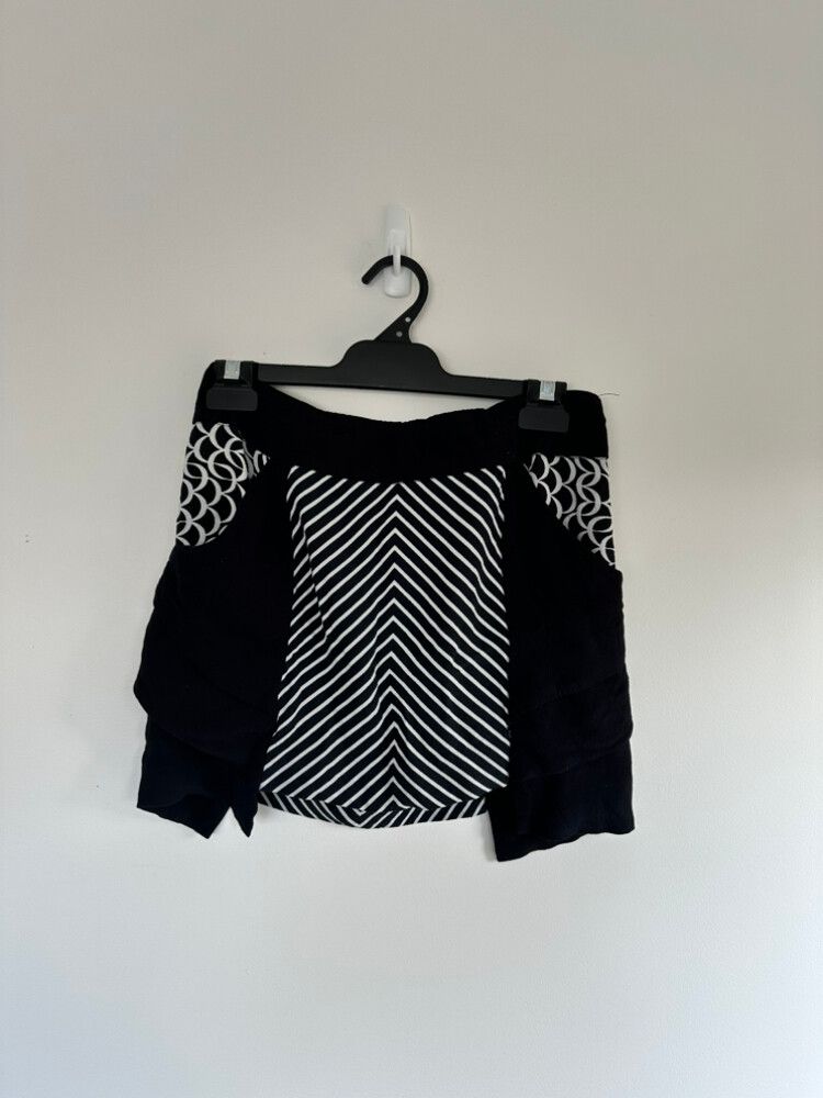Sass & Bide Black And White Patterned Skirt