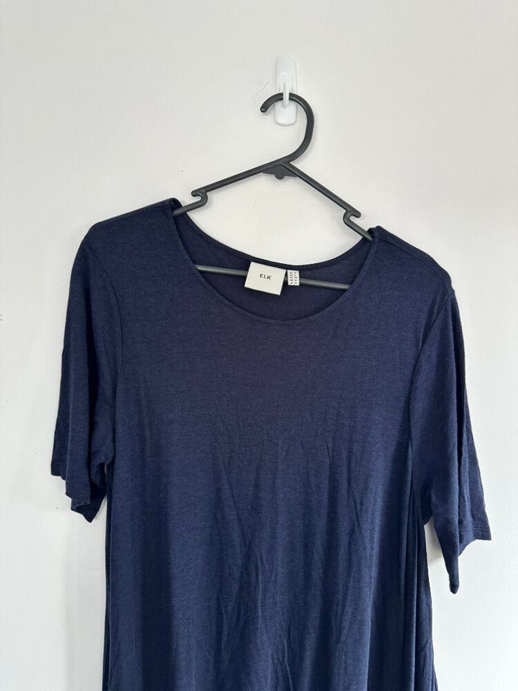 Elk Navy Blue Midi Dress
