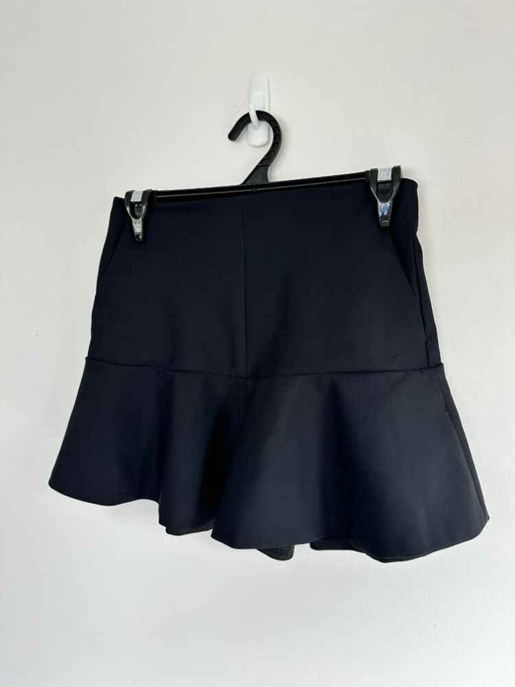 Kookai Black Ruffle Mini Skirt