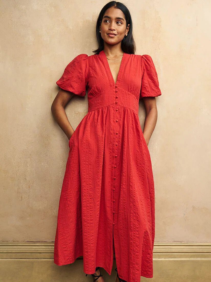 Nobody's Child Red Full Length Dress