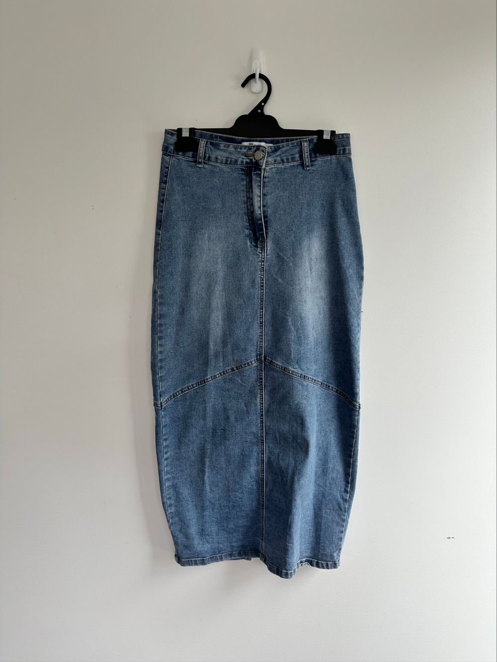 Tiger Mist Blue Denim Midi Skirt