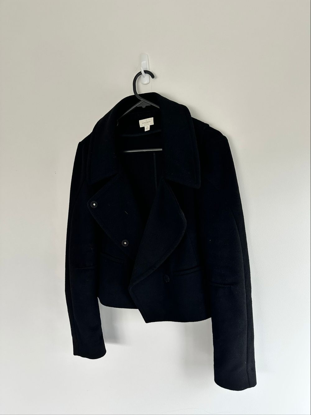 Witchery Black Wool Cropped Jacket