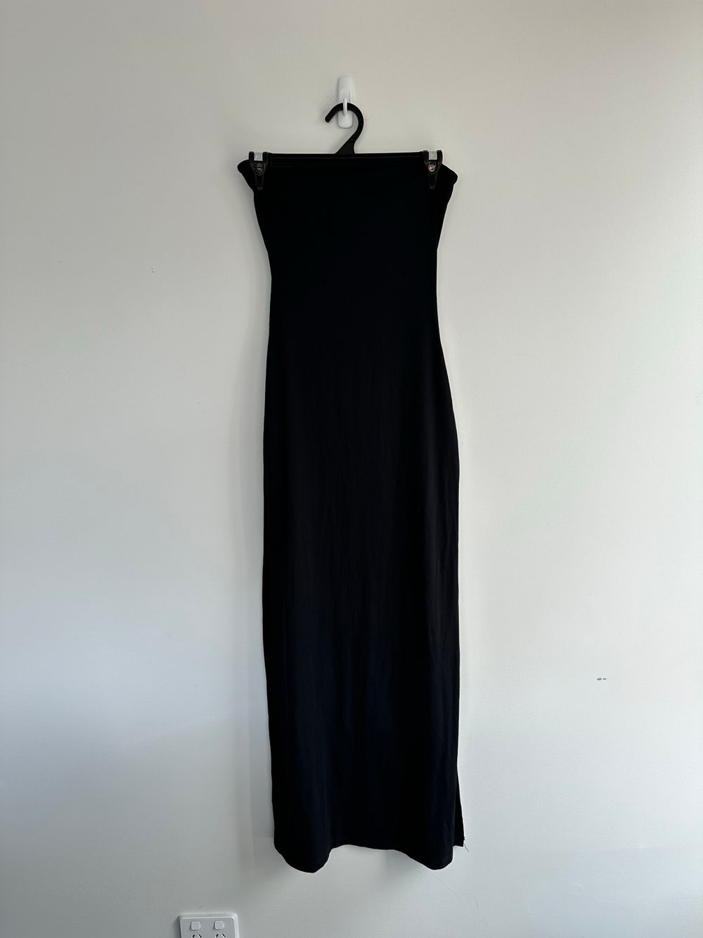 Kookai Black Strapless Cut Out Maxi Dress