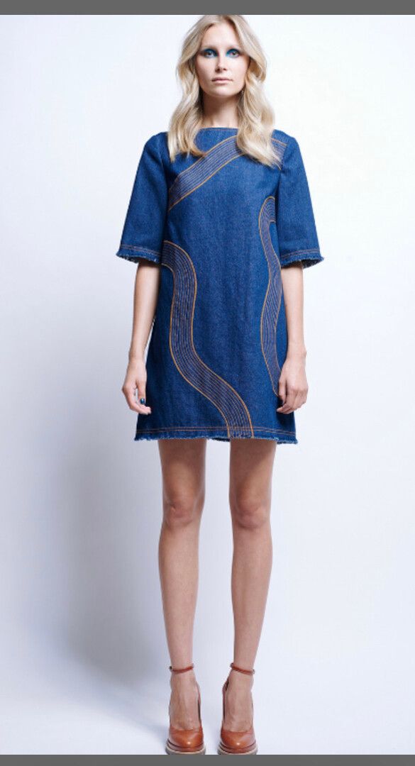 karen walker denim dress Rinoa Denim Dress Sledge Sister Karen Walker