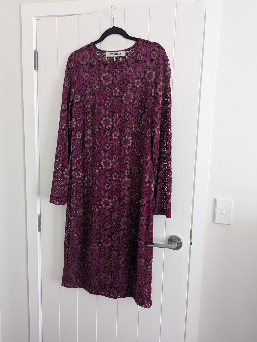 World Purple Lace Dress - size 14