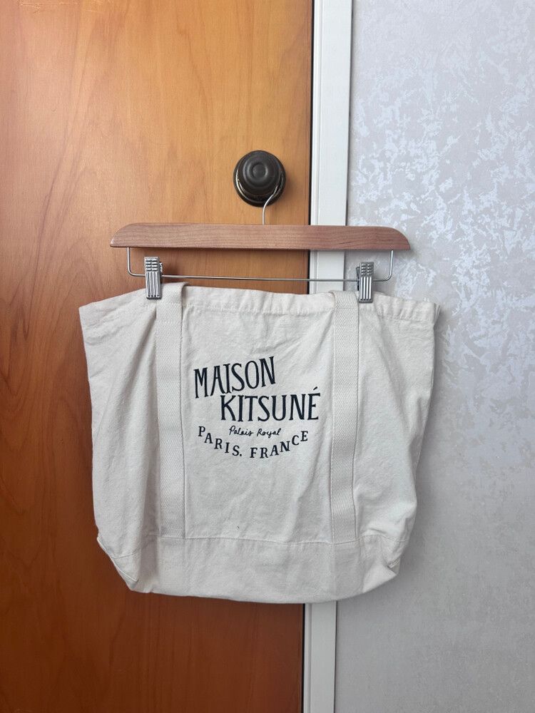 Maison Kitsune canvas tote bag