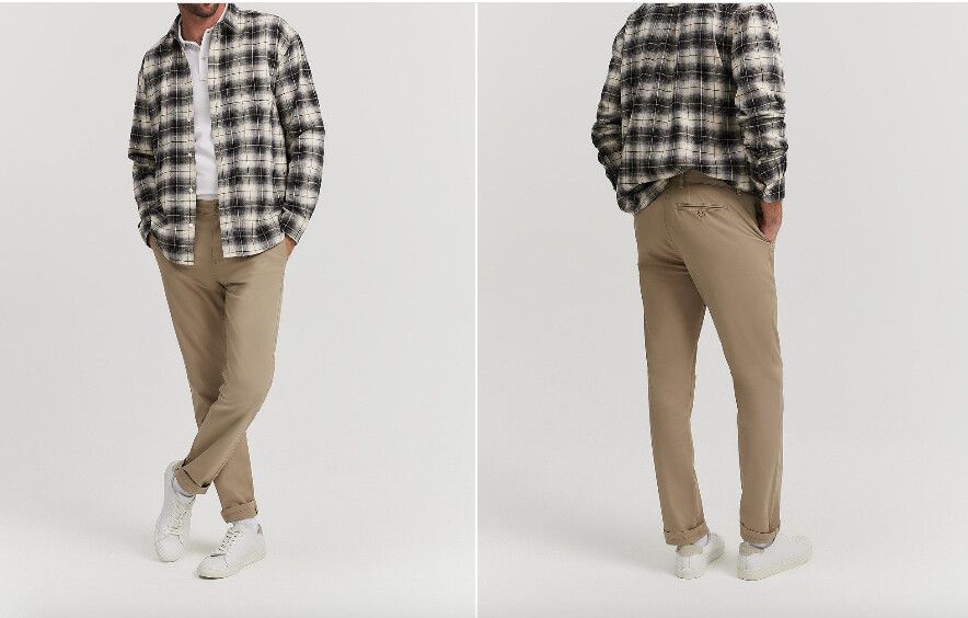Verified Australian Cotton Tapered Fit Stretch Chino