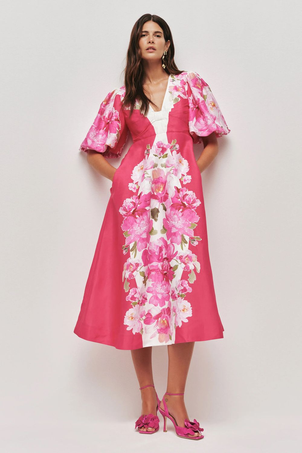 Aje.  Floral Midi Dress size 14