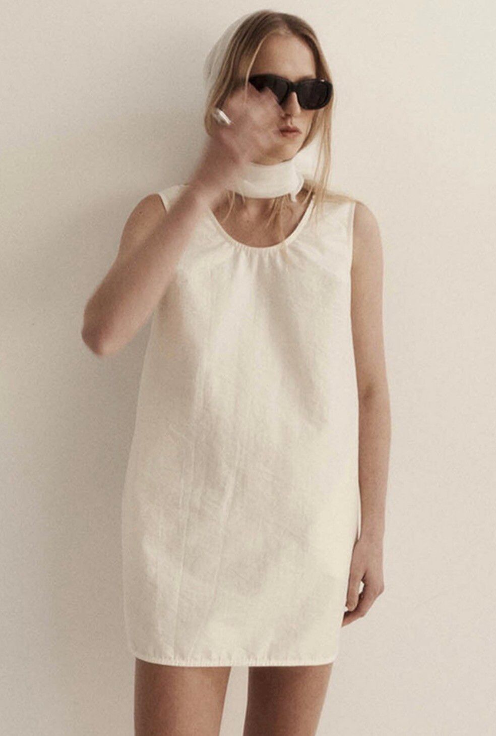 Harris Tapper - Harris Tapper Gigi Mini Dress in Cream on Designer Wardrobe