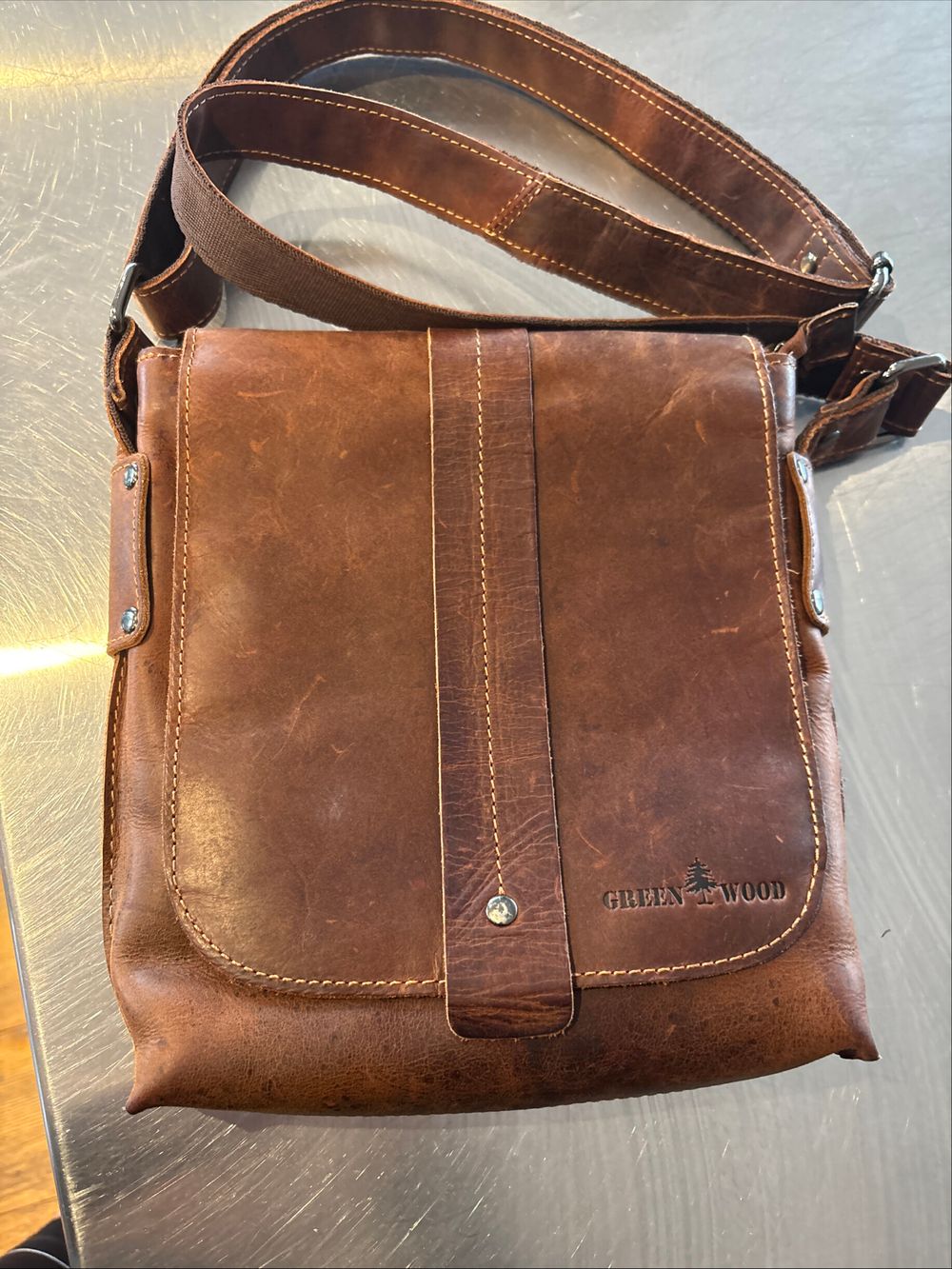 leather tote bag