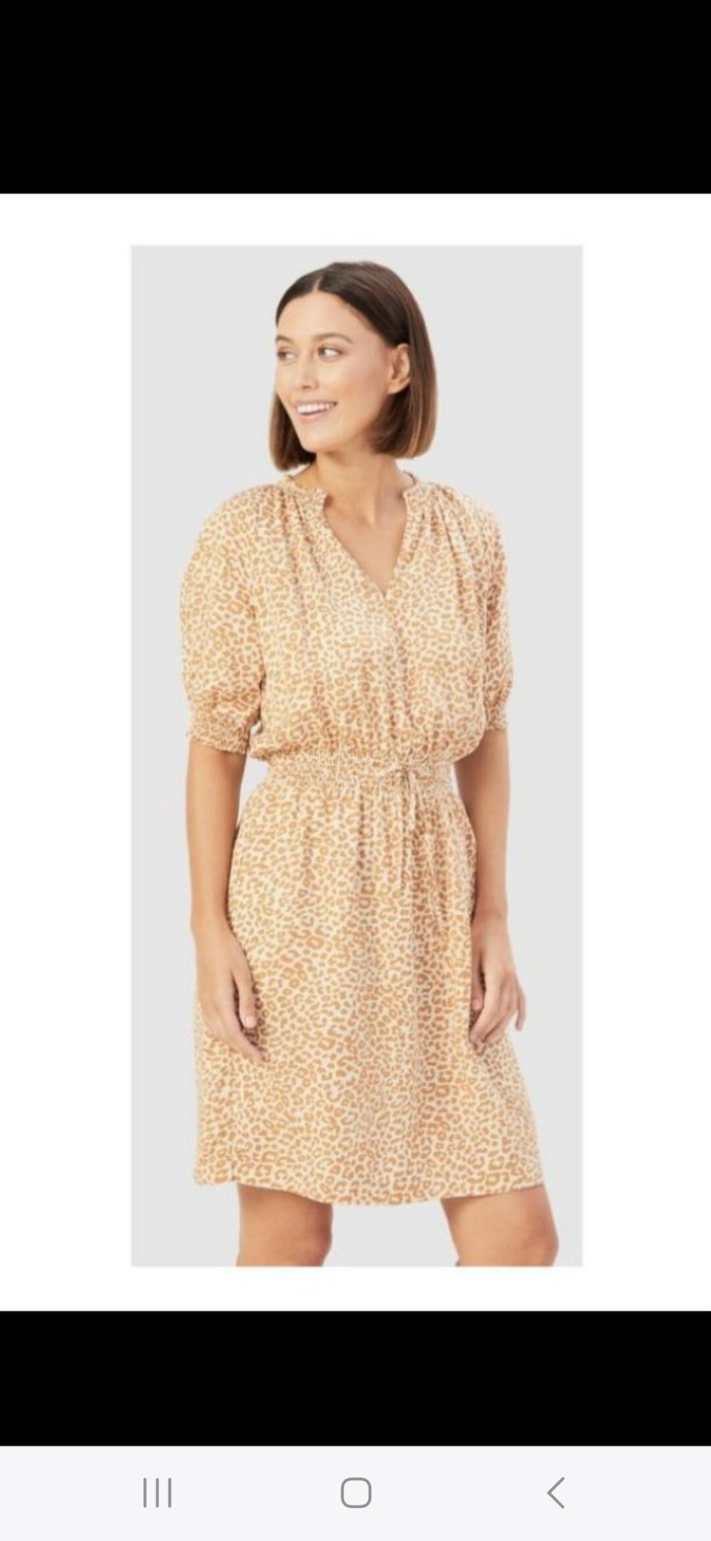 French connection ocelot dress size small