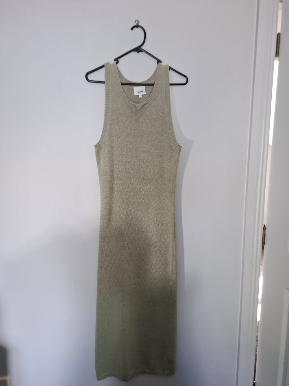 white knit dress long Ivory Cashmere Cable Knit Dress main image 1