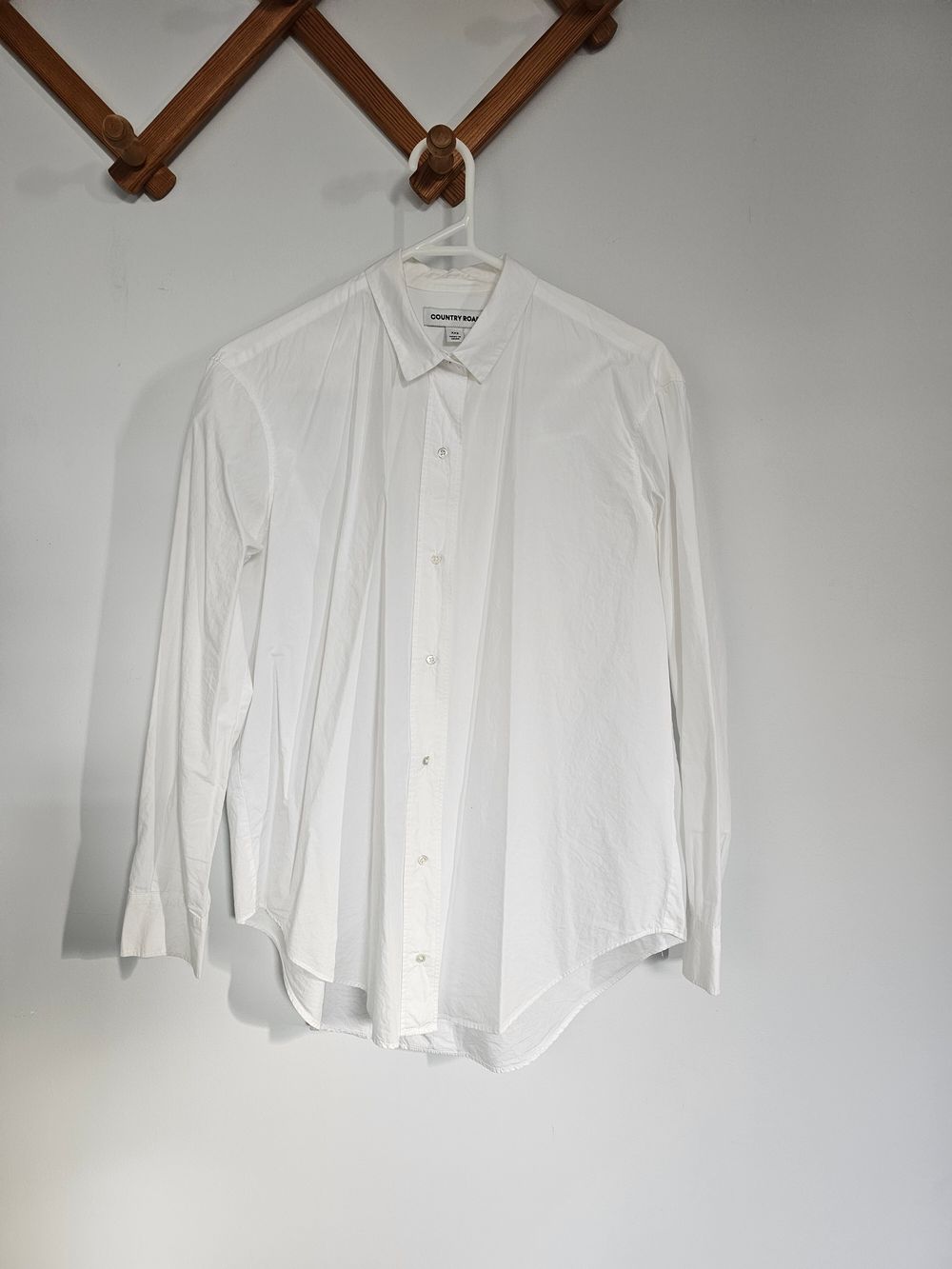 Country Road Classic White Work Button Up Shirt Size XXS