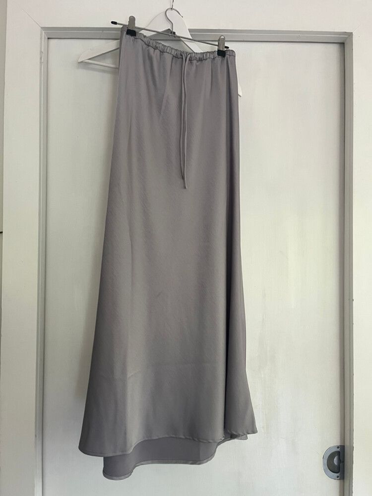 Silver Maxi Skirt