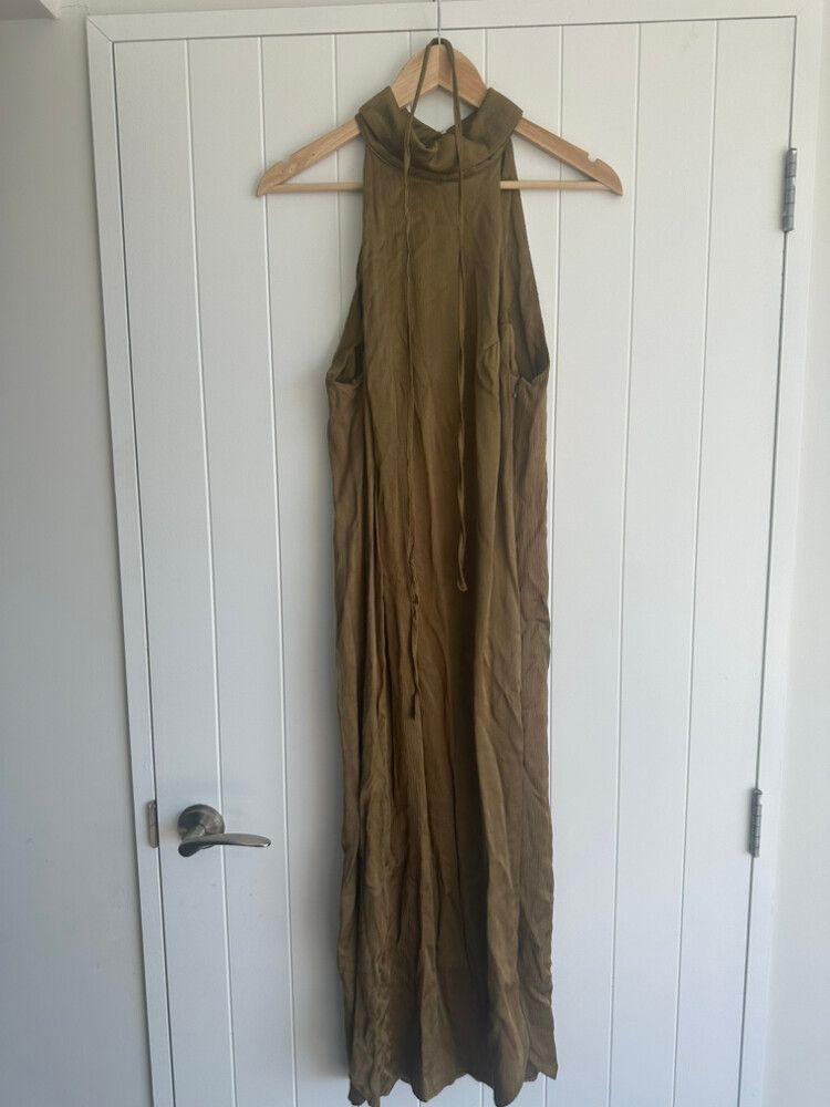 Olive Halter Dress