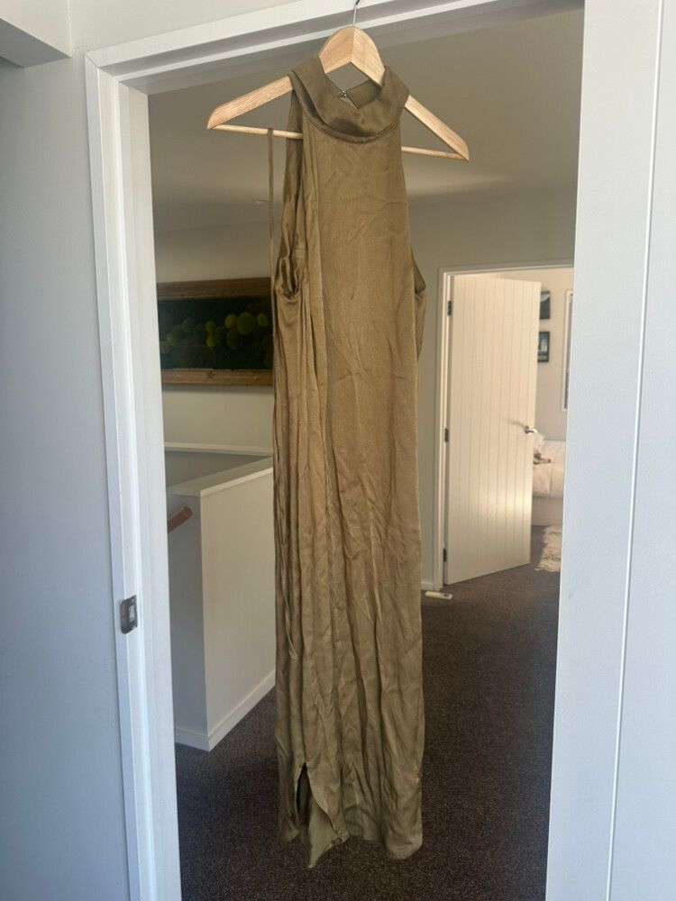 Olive Halter Dress