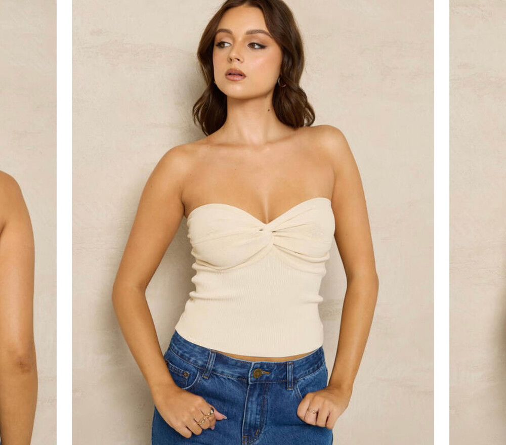 Knit Tube Top - Mooloola (perfect Like New Condition)