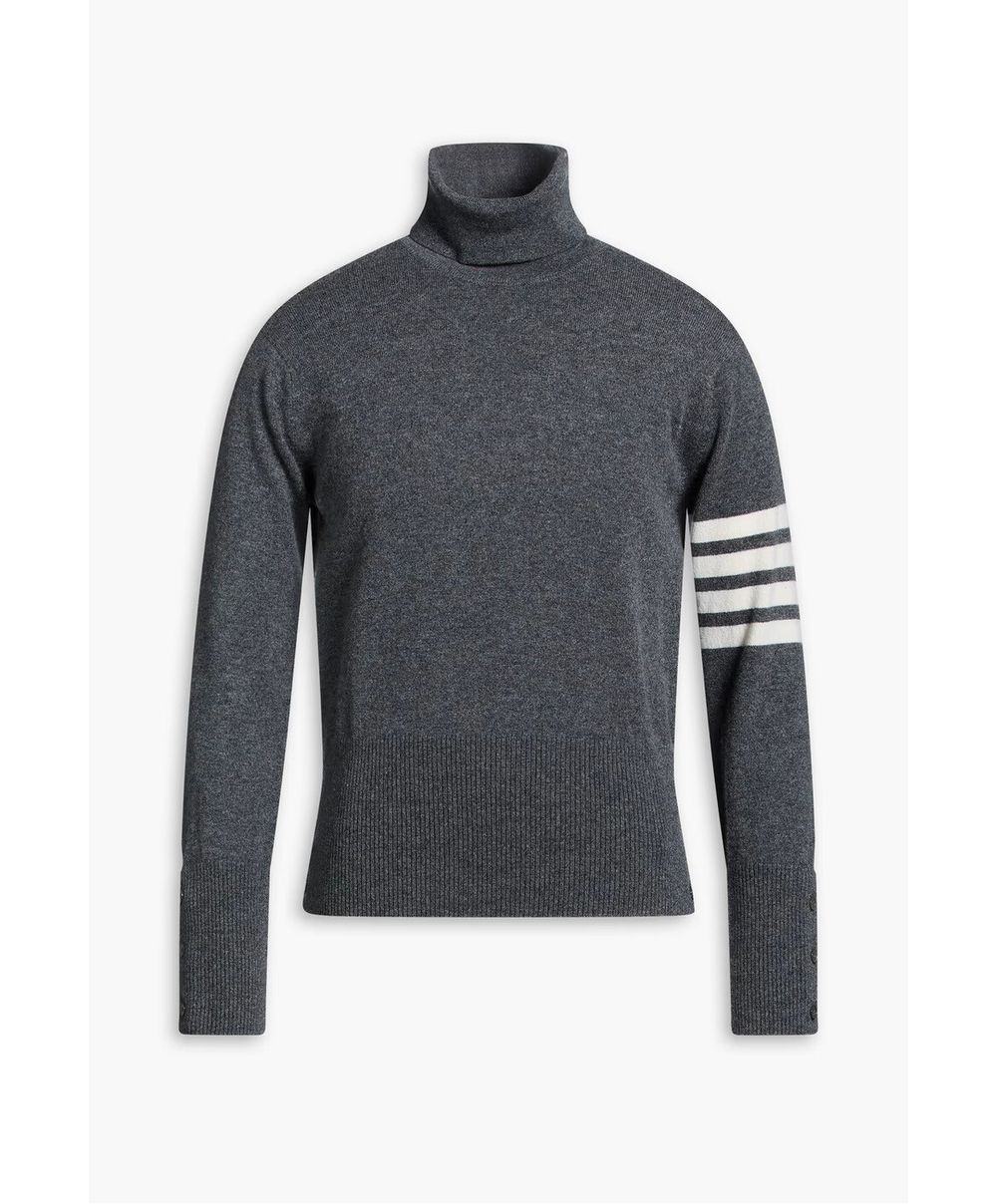Thom Browne Grey Turtleneck Jumper
