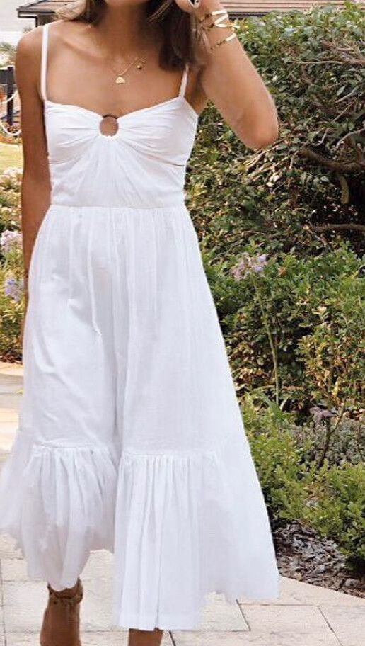 Bec and Bridge Puka shell midi dress
