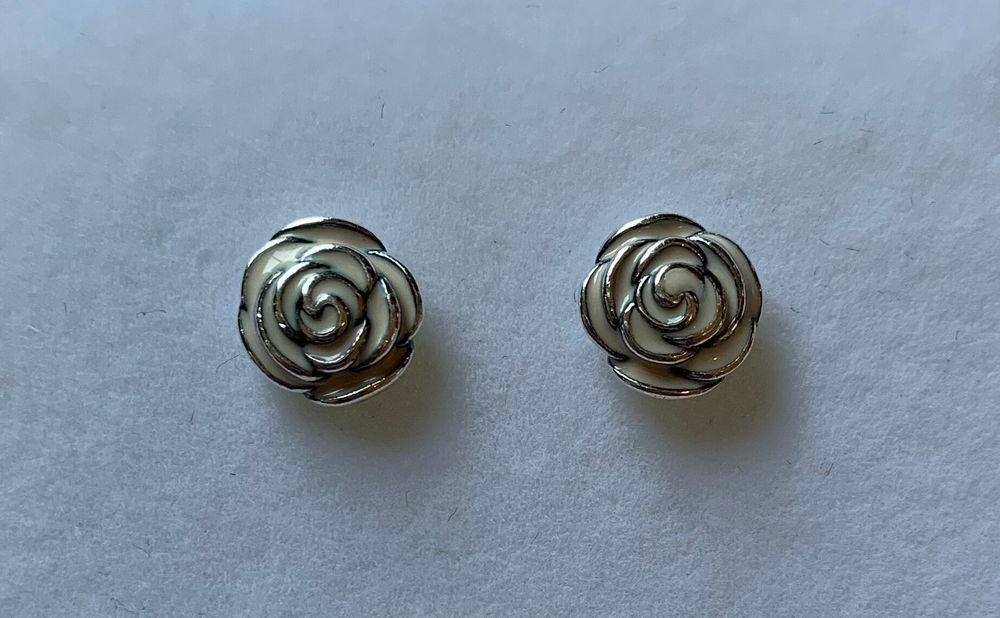 Light Pink Rose Studs