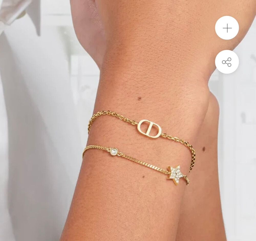 Dior - Dior Gold WCJ Bracelet on Designer Wardrobe