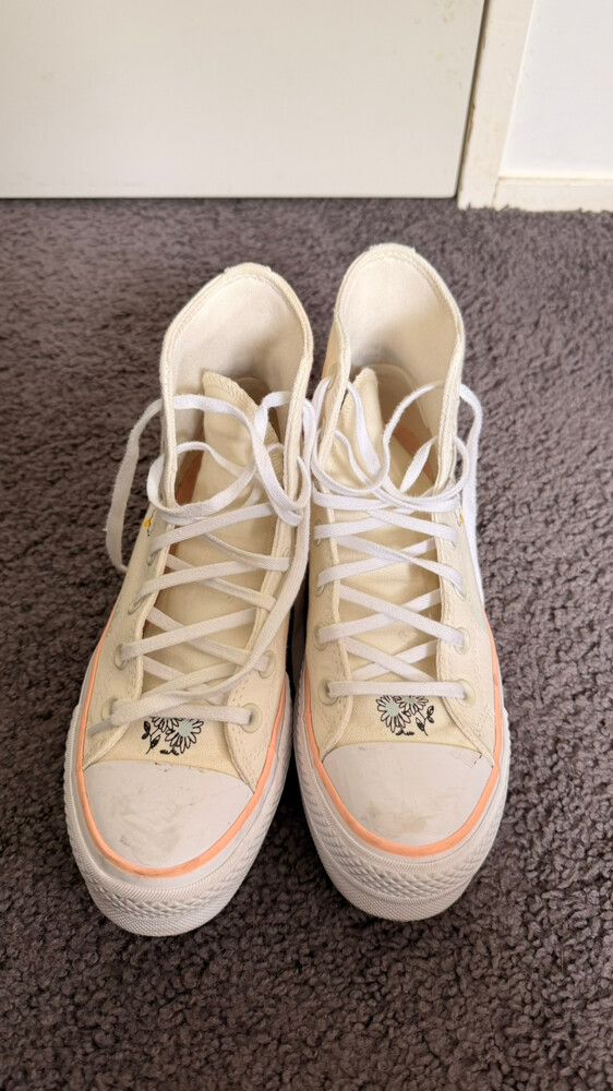 Converse White High Top Sneakers