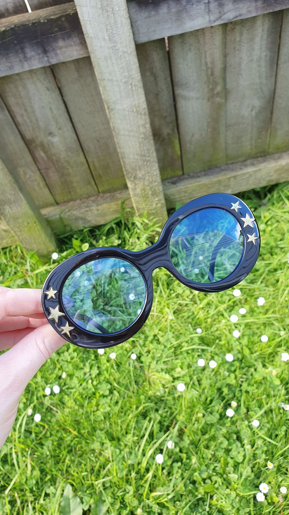 Poppy Lissiman Dakota Black Star Sunglasses