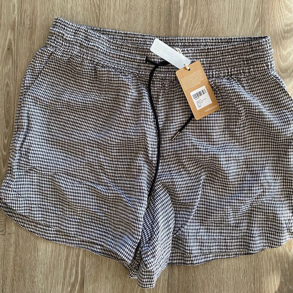 Max linen gingham shorts