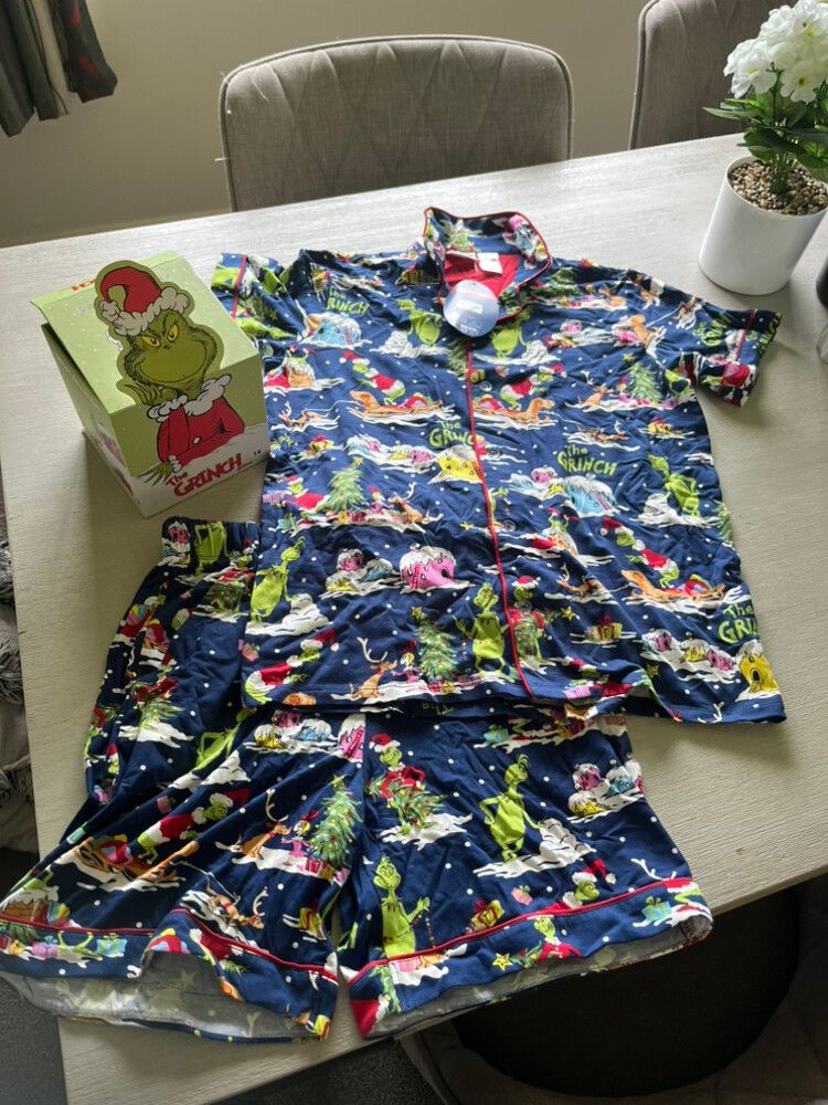 Peter Alexander The Grinch Pyjama Set Size 14 Kids