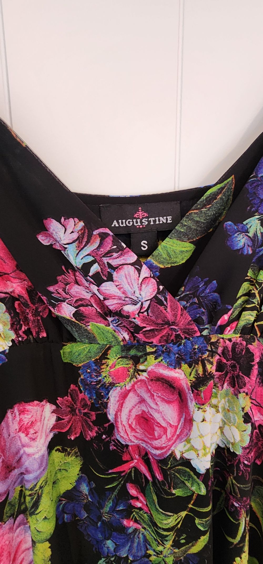 Augustine Black Floral Dress