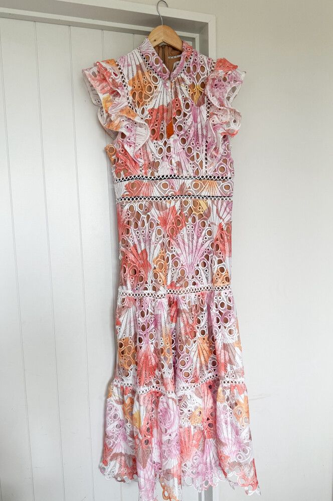 womens white midi dress White Square Neck Jacquard Slip Midi Dress & Reviews - White - Dresses