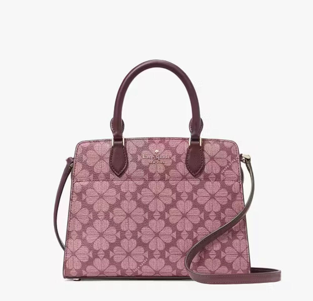 Signature Spade Flower Small Satchel - Grenache Multi