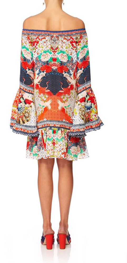 navy blue dress for baby girl Camilla La Belle A Line Frill Mini Dress Print Size XL / AU 16 main image 1