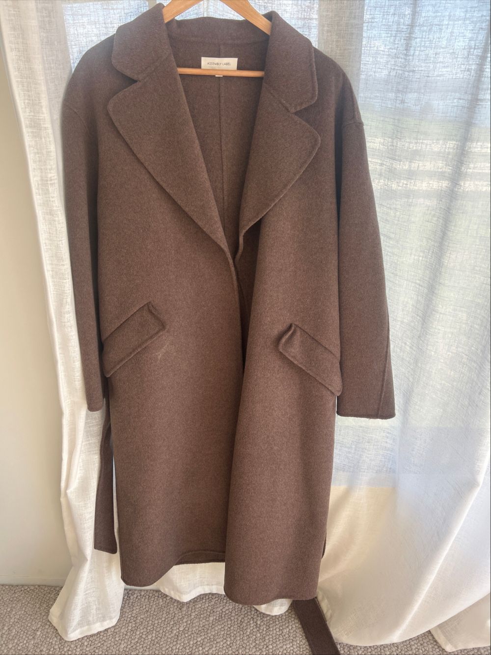 Assembly Label Brown Wool Coat