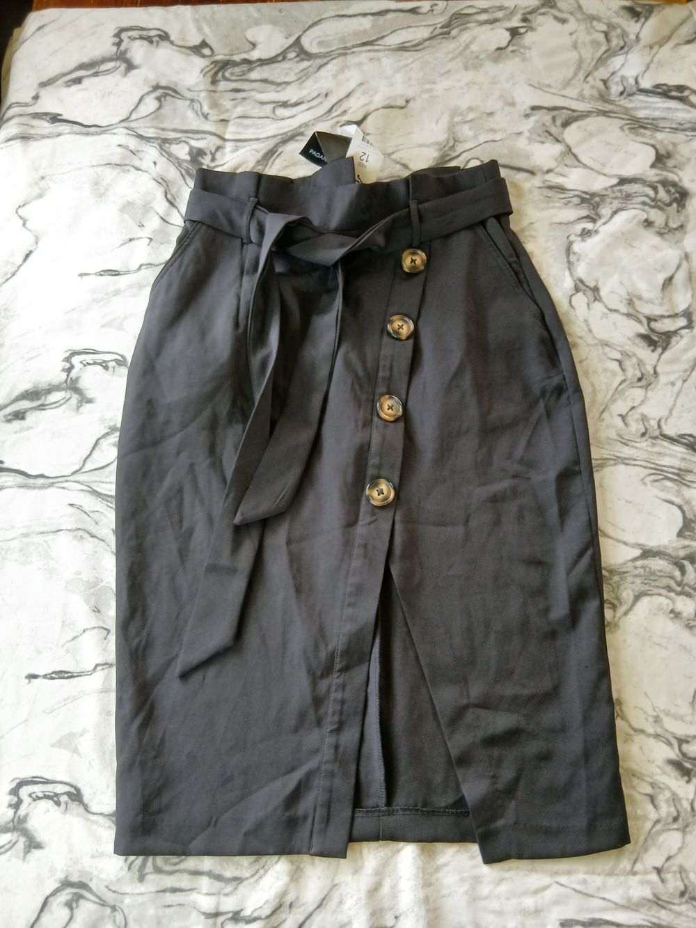 Pagani Black Midi Skirt