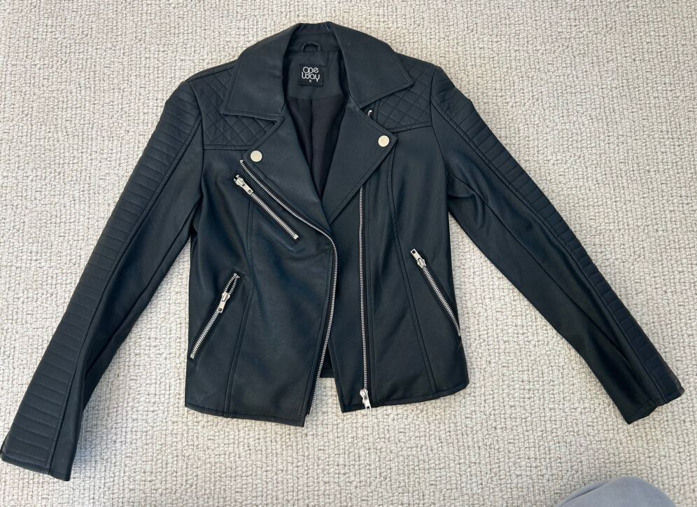 Princess Polly faux leather Jacket, Size 6