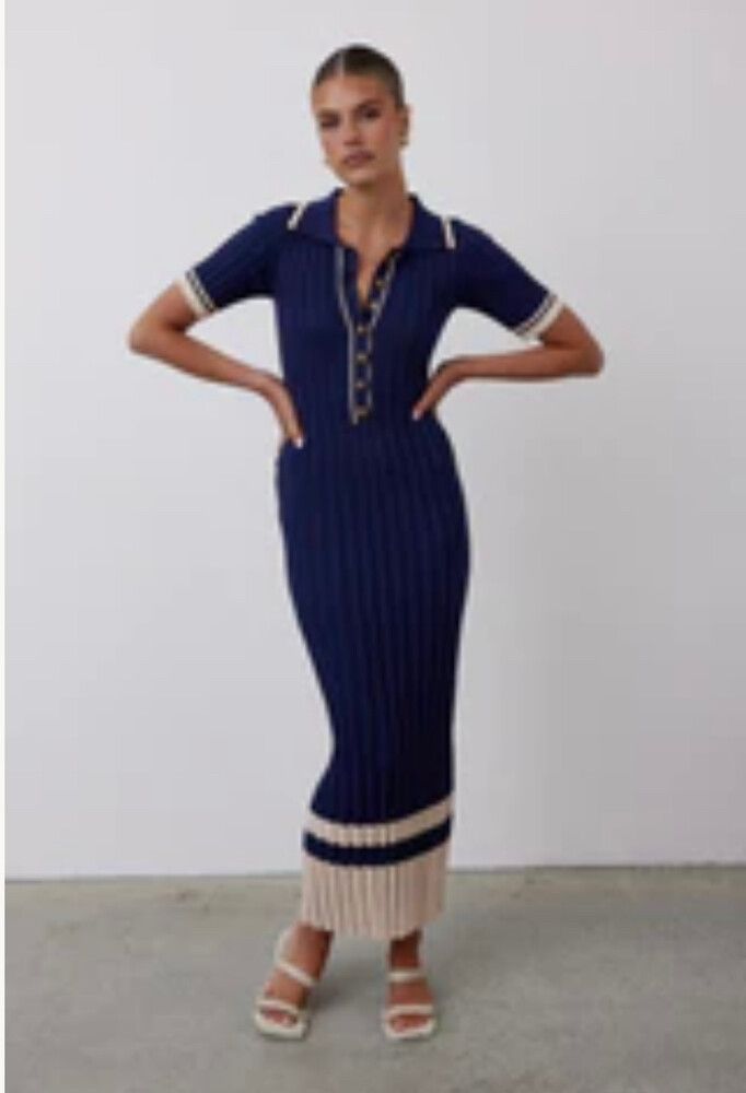 runway scout knit dress Runway Scout Orange Knit Dress with twist , Size M