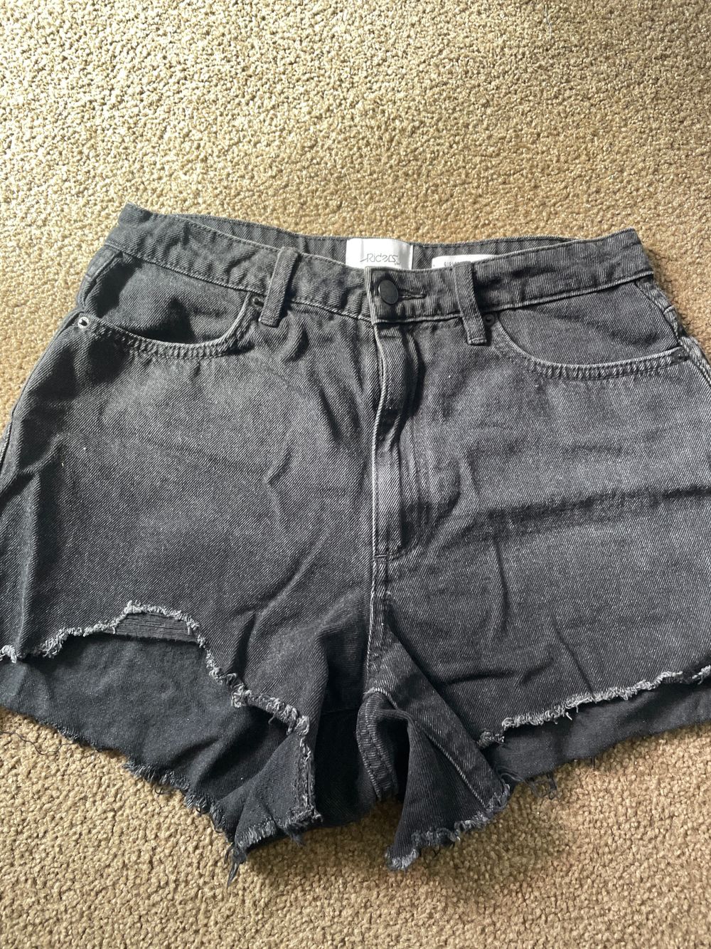 Riders By Lee Girlfriend Short Black Denim Shorts