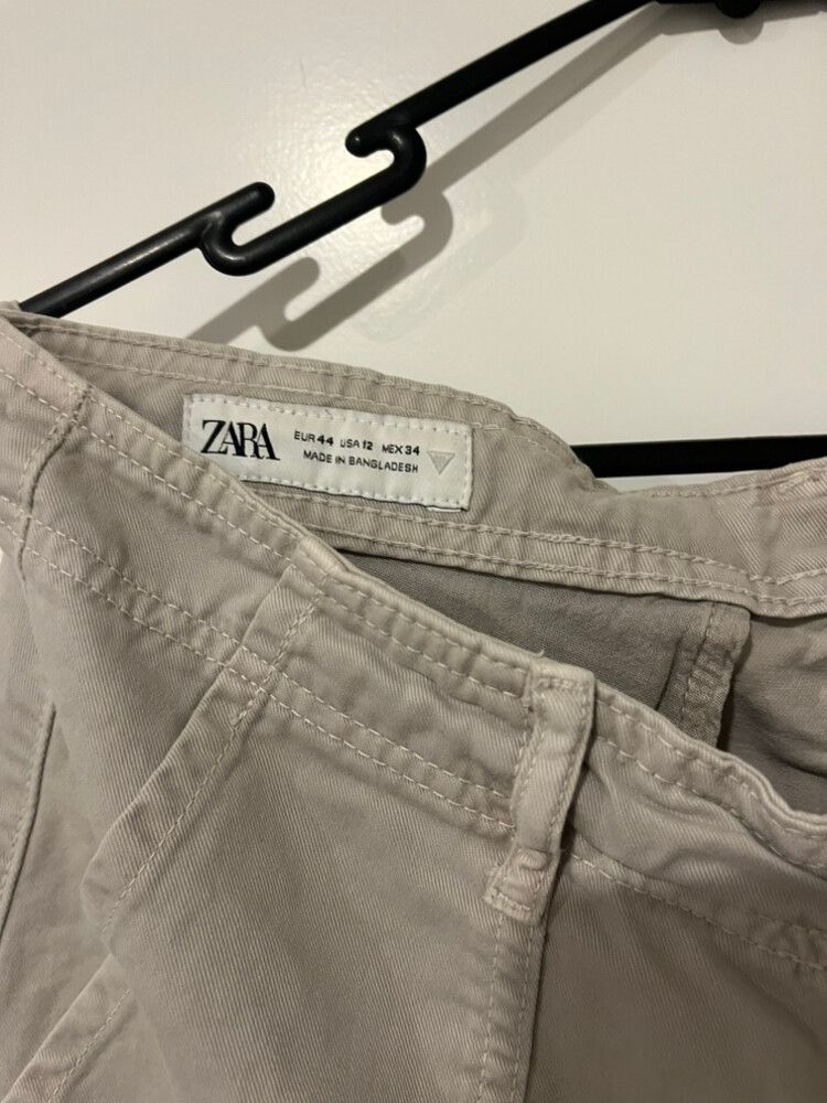 Zara Beige Pants Size USA 12