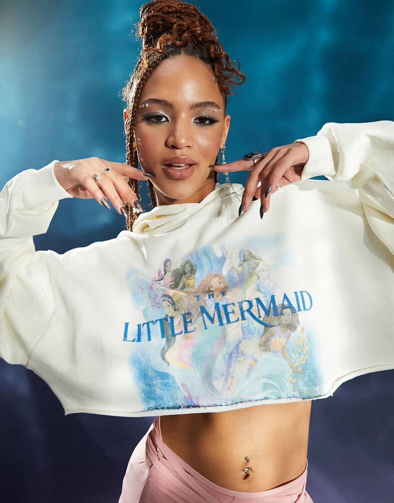 The Little Mermaid cropped hoodie