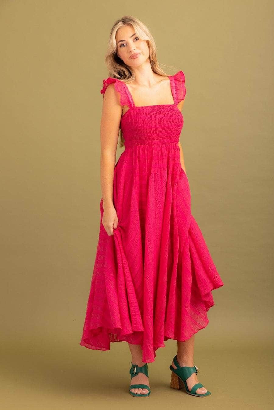 Sydney dress hot pink