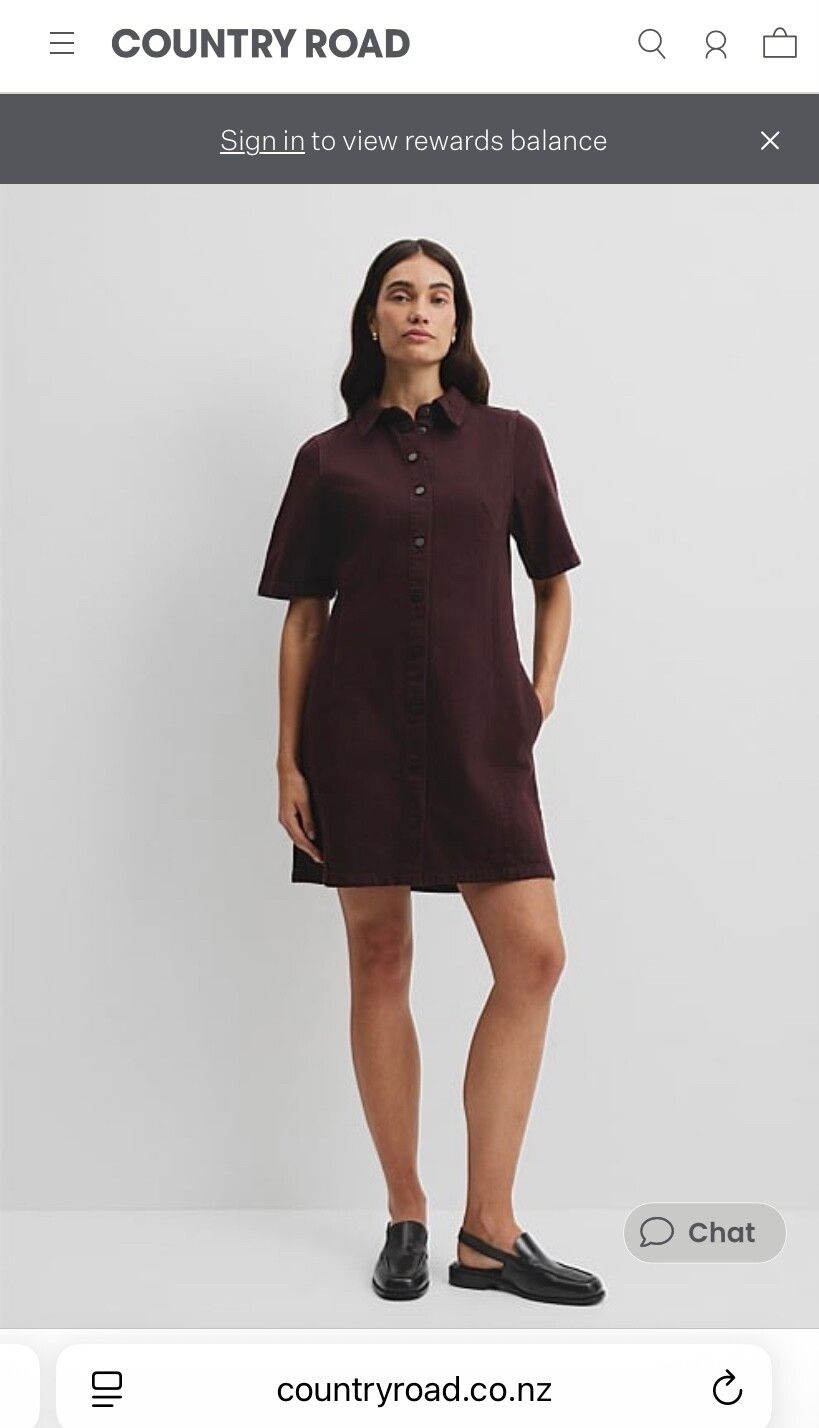 Country Road Plum Shirt Dress