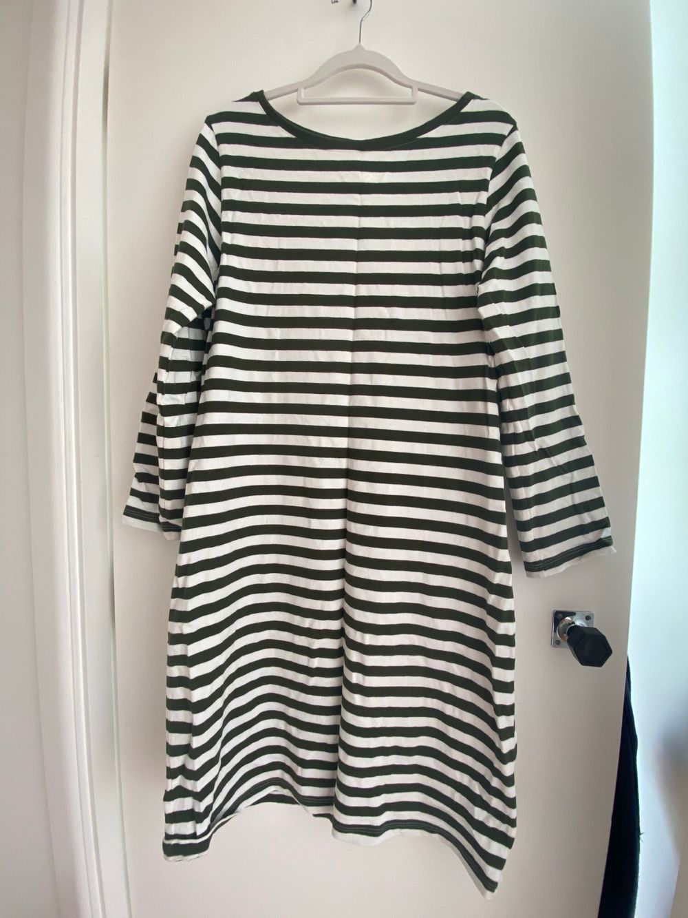 Kowtow Green and White Striped Dress