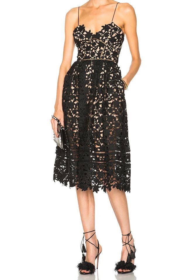 Azaelea Dress in Black Lace