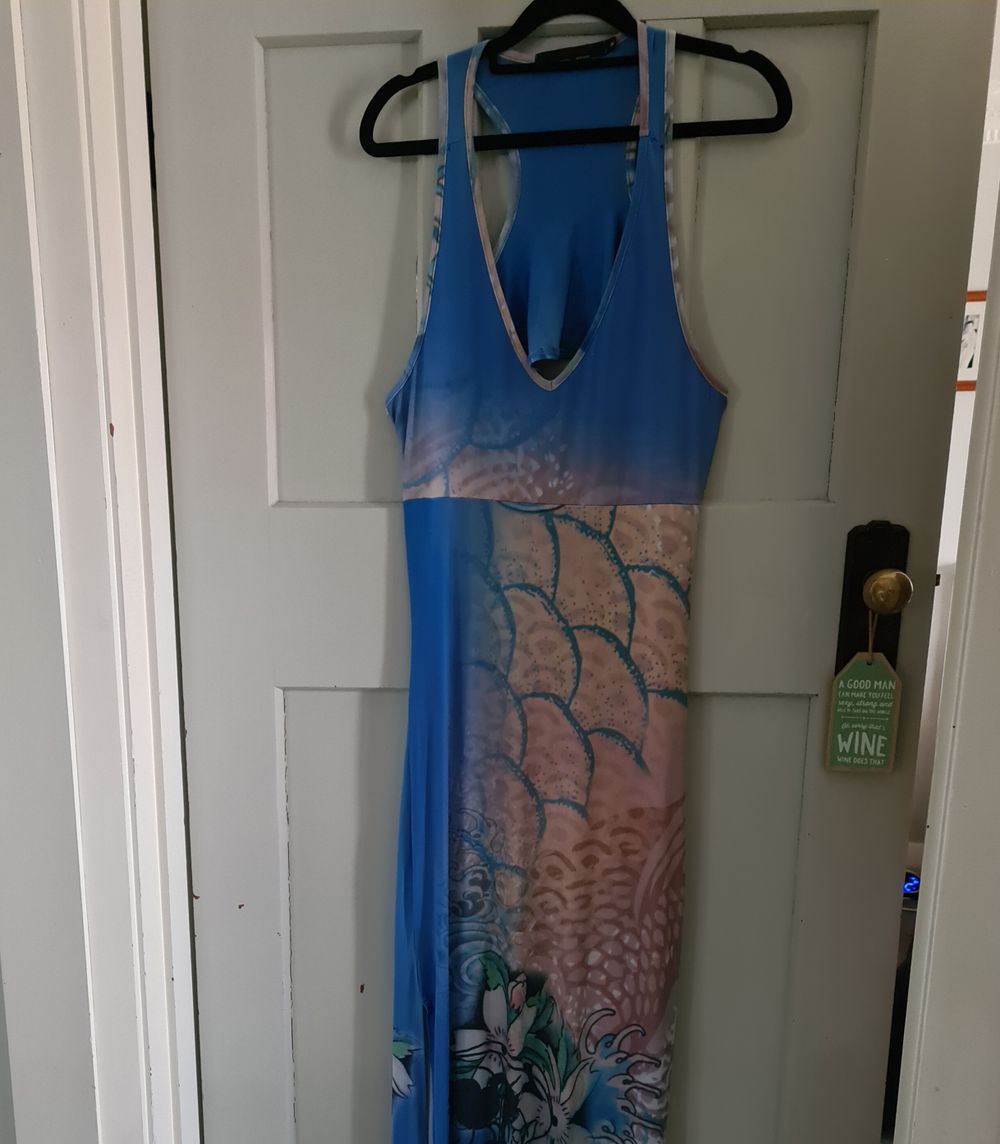 chinese dress ladies Ed Hardy Butterfly Maxi Dress – Liberian Jewels