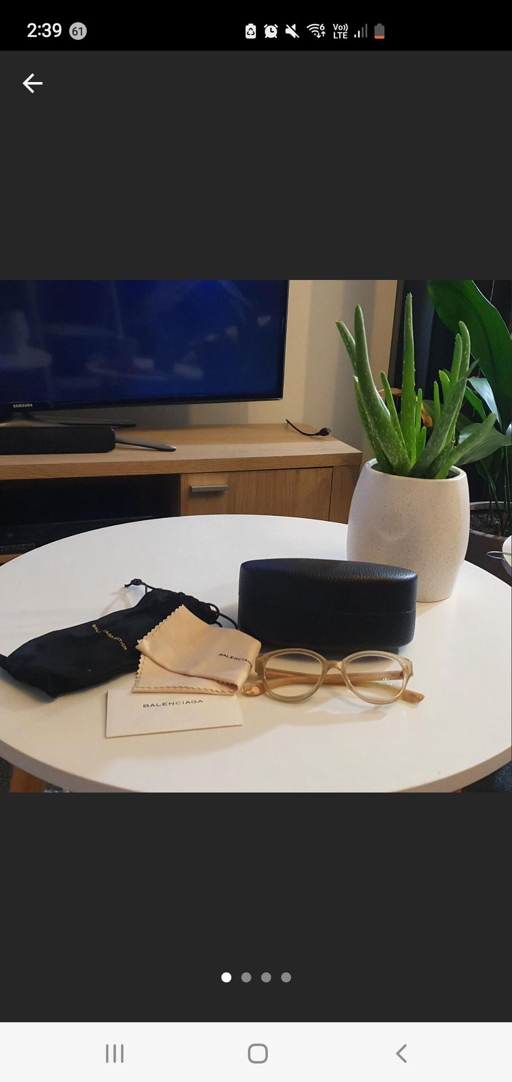 Balenciaga Beige Eyewear