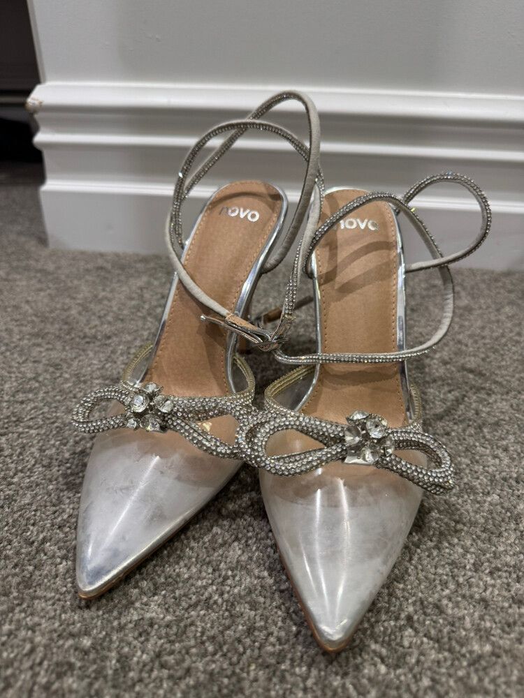 Novo Clear Embellished Heel