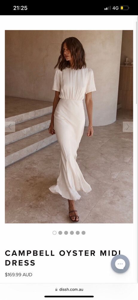 knee length dresses for ladies ALEXIA WHITE COTTON DRESS – DISSH main image 1
