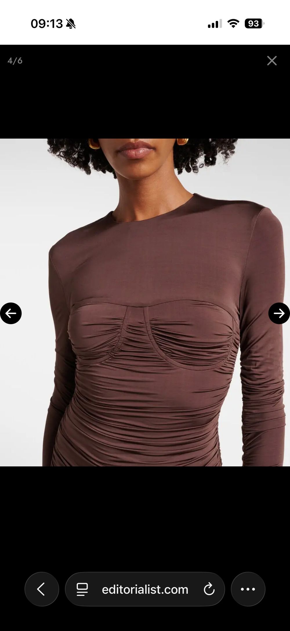 SIR. Brown Alessia body suit